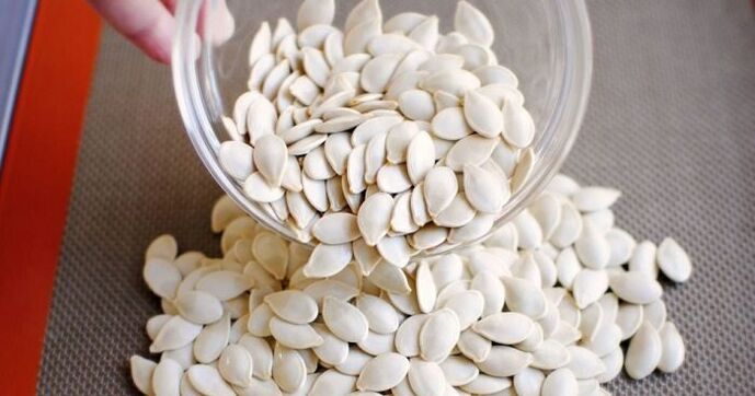 Pumpkin seeds from child worms