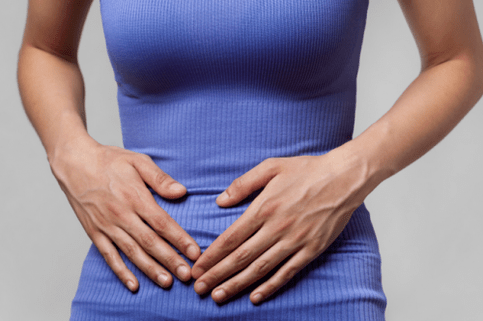 Abdominal pain, worms in the body